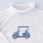 Little Golfer Light Blue Rollneck Sweater
