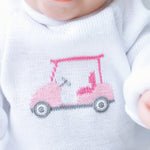 Little Golfer Pink Rollneck Sweater