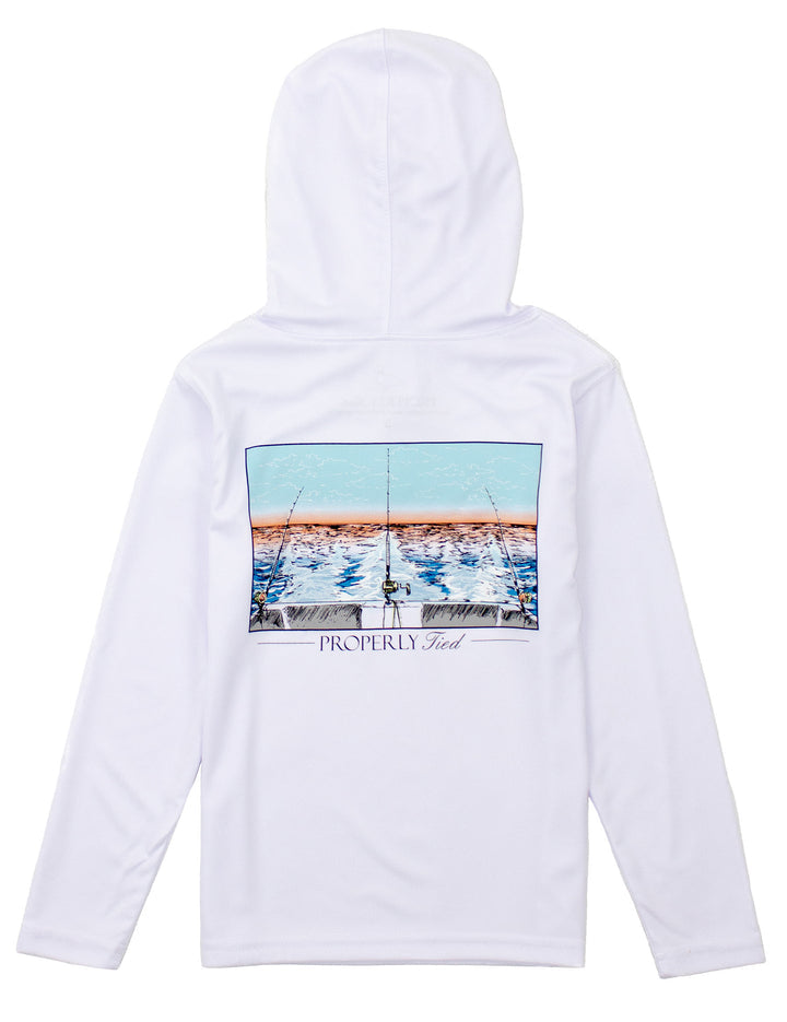 Boys Shade Performance Hoodie - Castaway