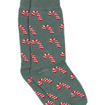 Properly Tied boys Lucky Duck dress socks with candy cane print