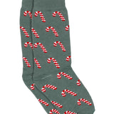 Properly Tied boys Lucky Duck dress socks with candy cane print