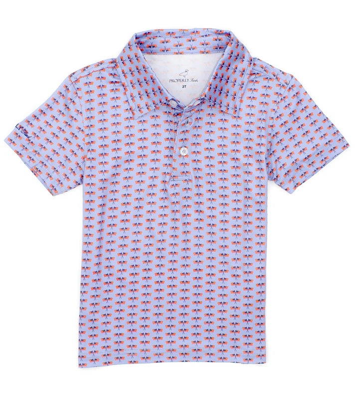 Boy's Inlet Polo - Freedom Flag