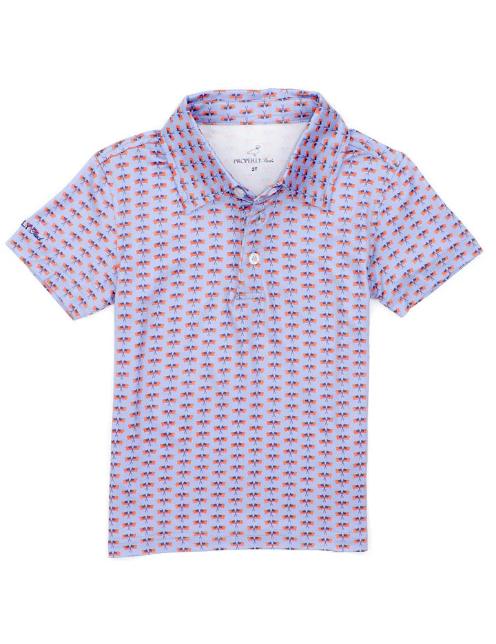 Boy's Inlet Polo - Freedom Flag