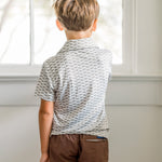 Properly Tied boys Inlet polo in Pointer print, alternate view
