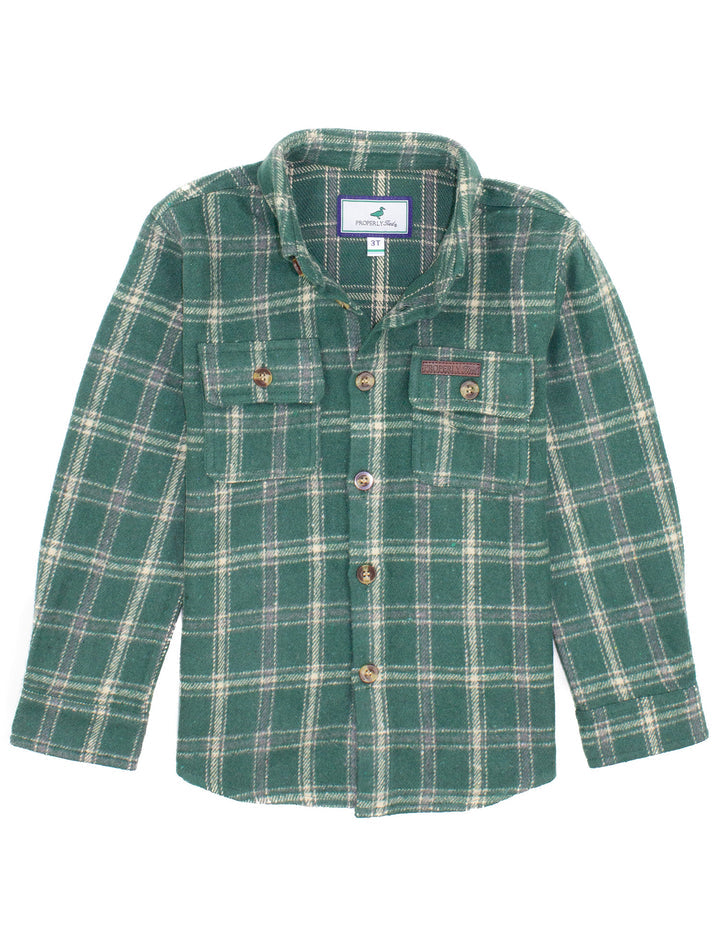 Boys Ranch Flannel -  Pine
