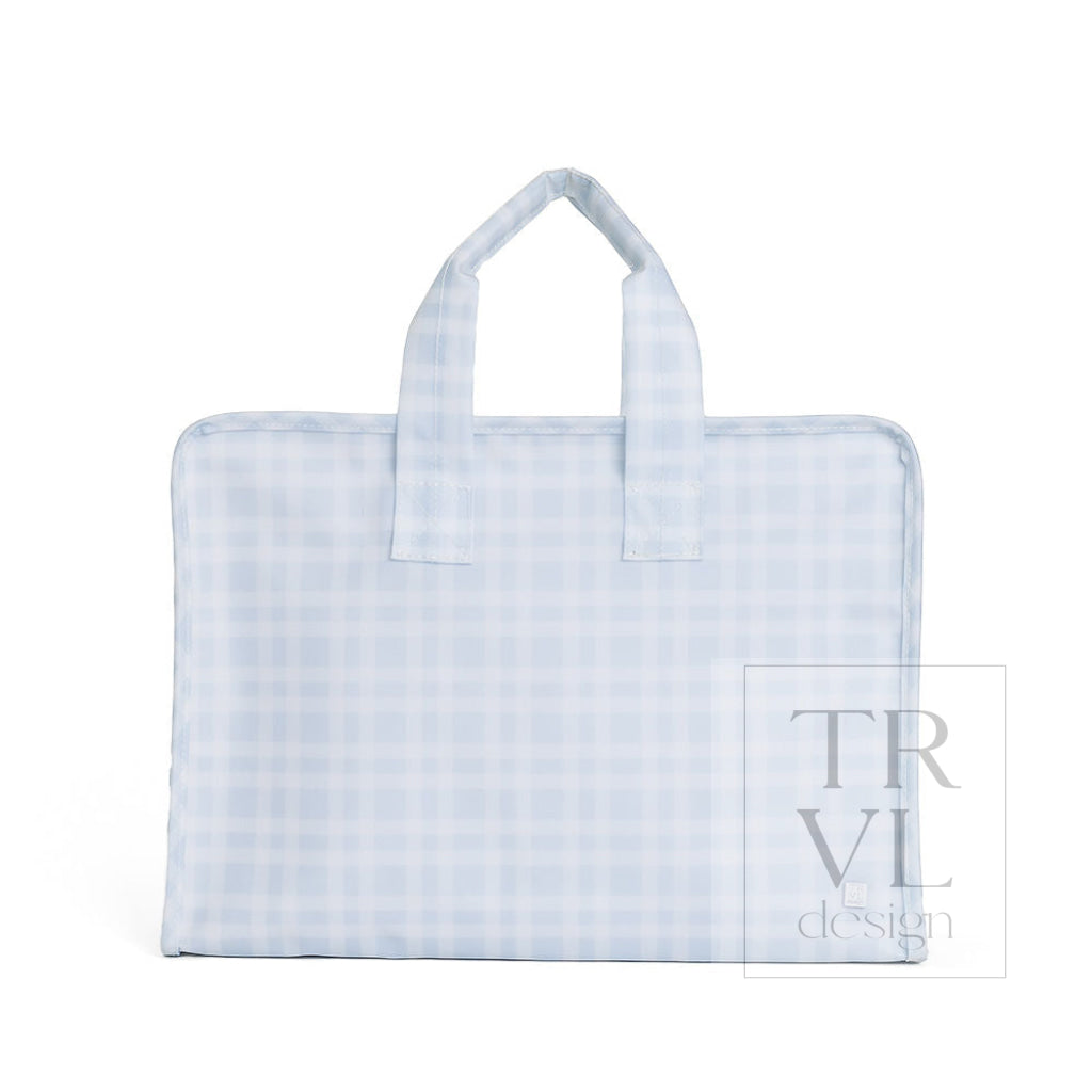 OVERNITE TOTE - Pimlico Plaid Blue