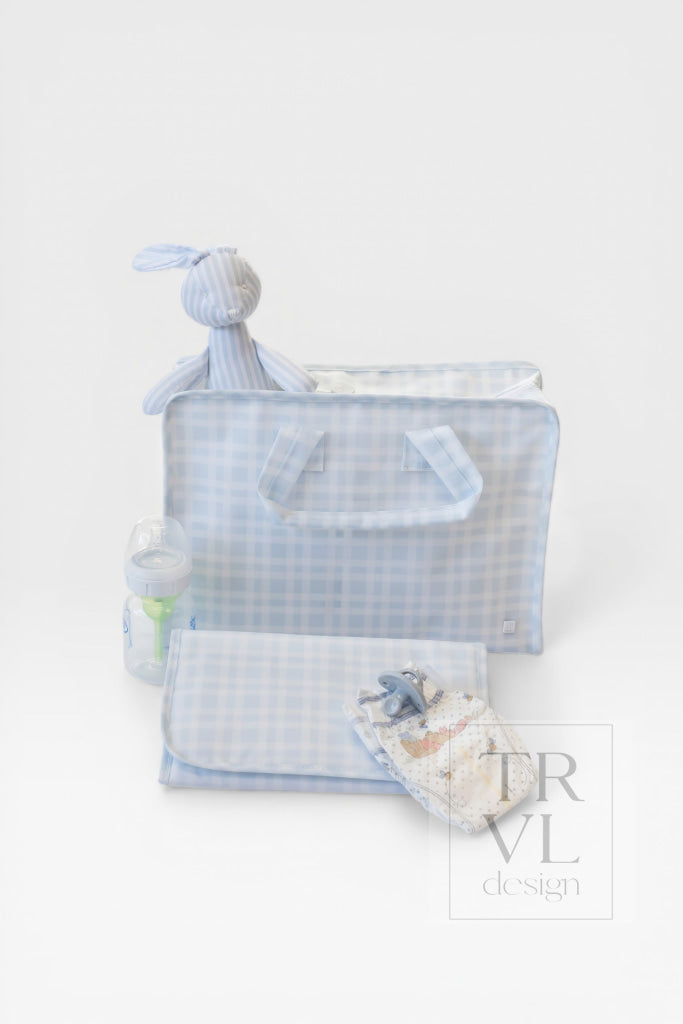 OVERNITE TOTE - Pimlico Plaid Blue