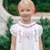 Hand-embroidered detail on The Proper Peony Joyful Dress