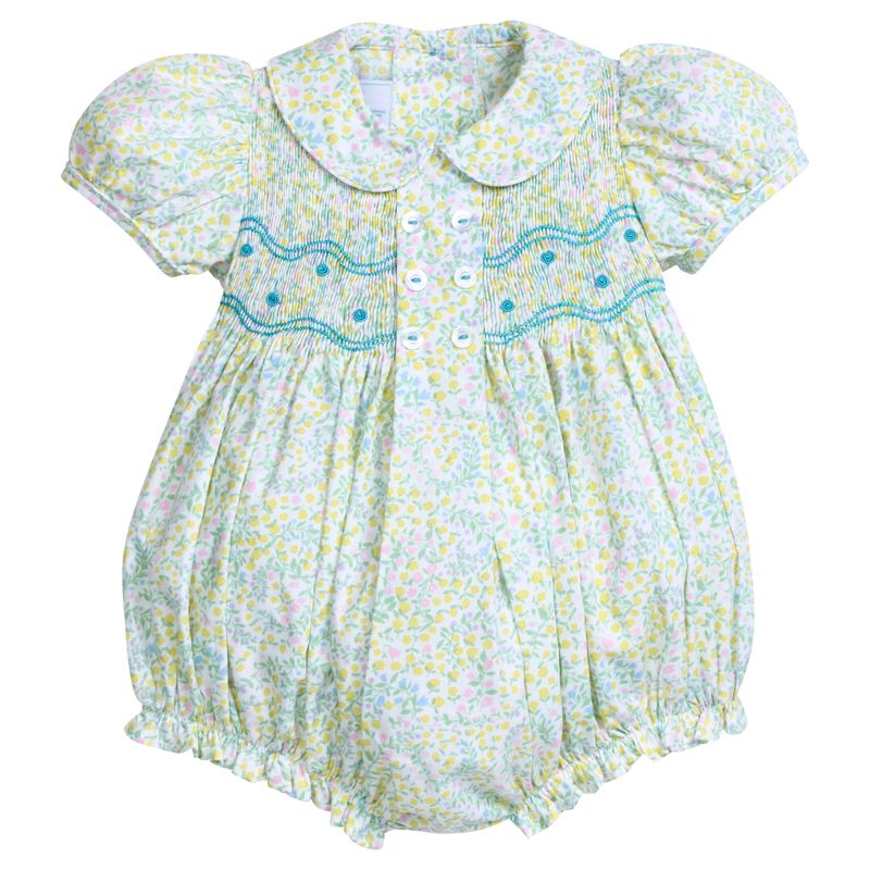 Smocked Bridget Bubble - Briarcliff Floral