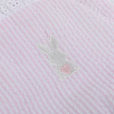 Pink Seersucker Easter Bunny Ruffle Romper