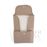 QUILTED CHANGING MAT - Gingham Coco