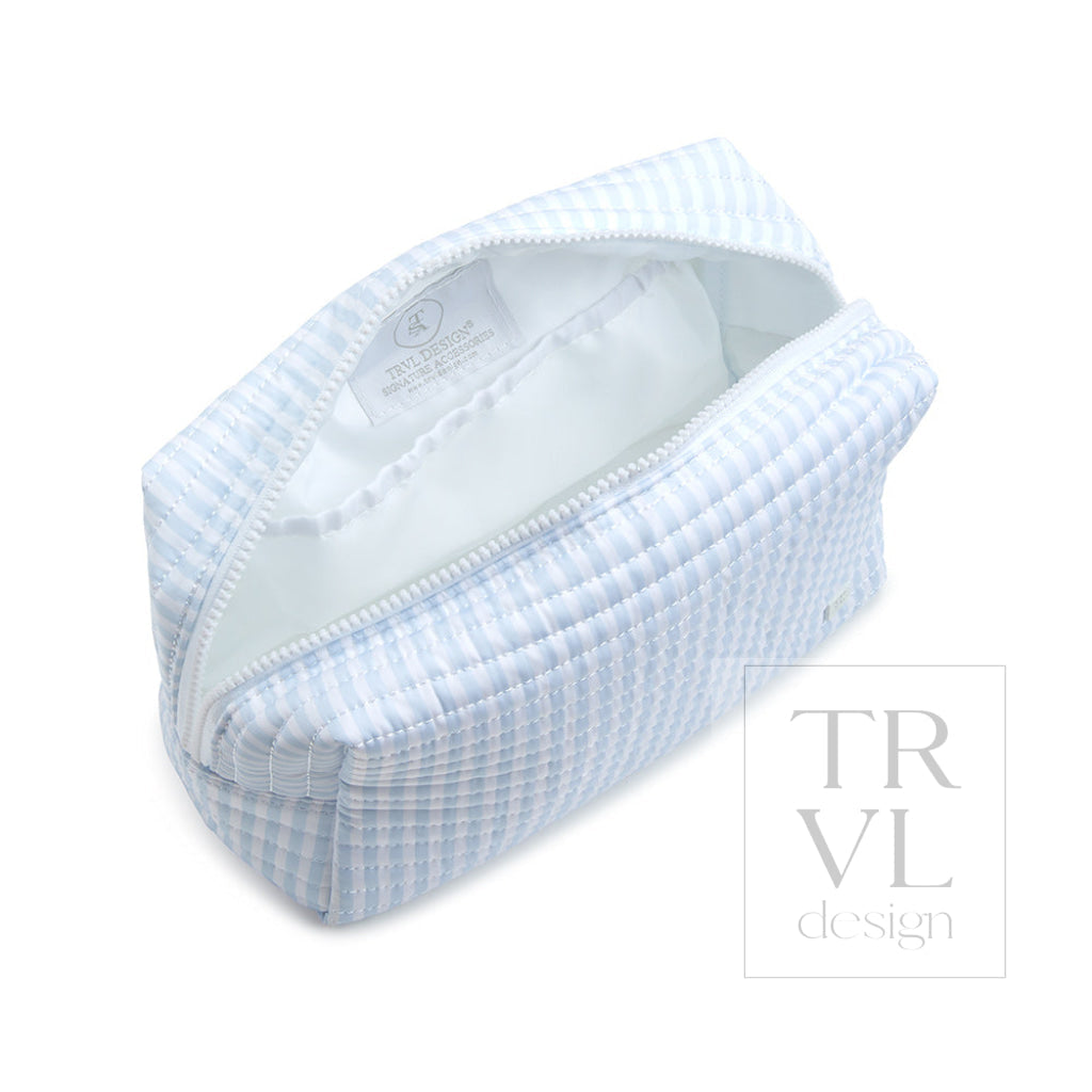 QUILTED EVERYDAY BAG - Pimlico Stripe Blue