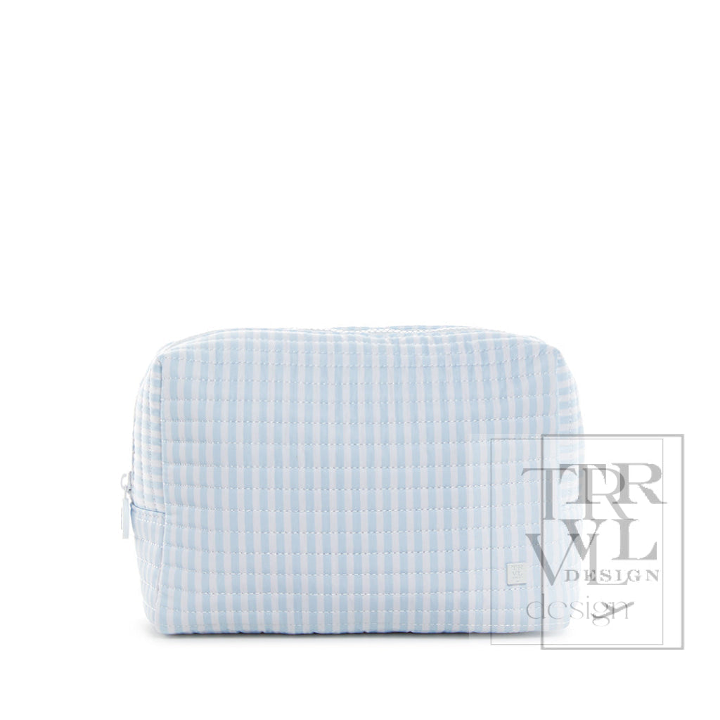 QUILTED EVERYDAY BAG - Pimlico Stripe Blue