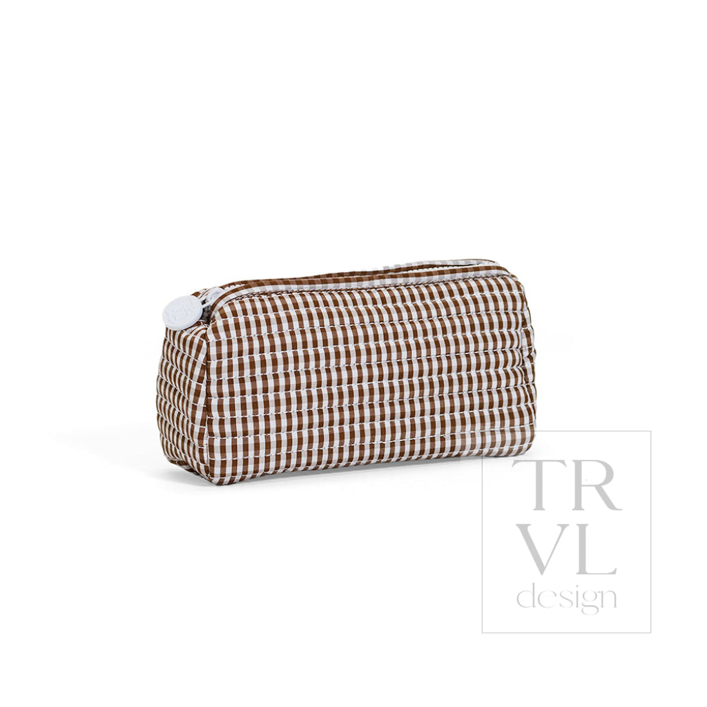 QUILTED POCHETTE BAG - Gingham Coco