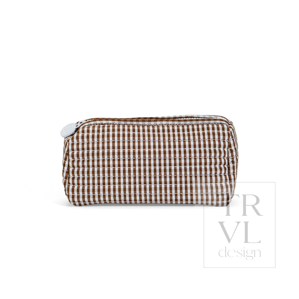 QUILTED POCHETTE BAG - Gingham Coco