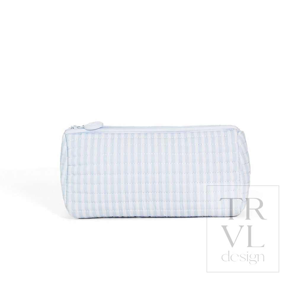 QUILTED POCHETTE BAG - Pimlico Stripe Blue