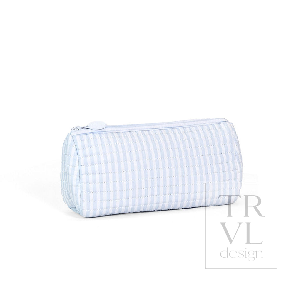 QUILTED POCHETTE BAG - Pimlico Stripe Blue