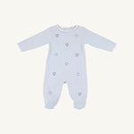 Rock Me Romper- Embr Buckhead Blue Hearts