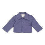 Kidiwi Sami jacket in blue denim herringbone