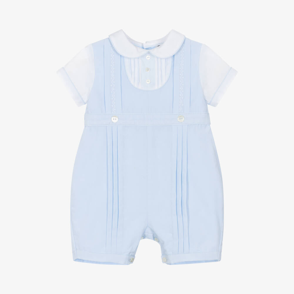 Boys Traditional Romper in Light Blue - 013553