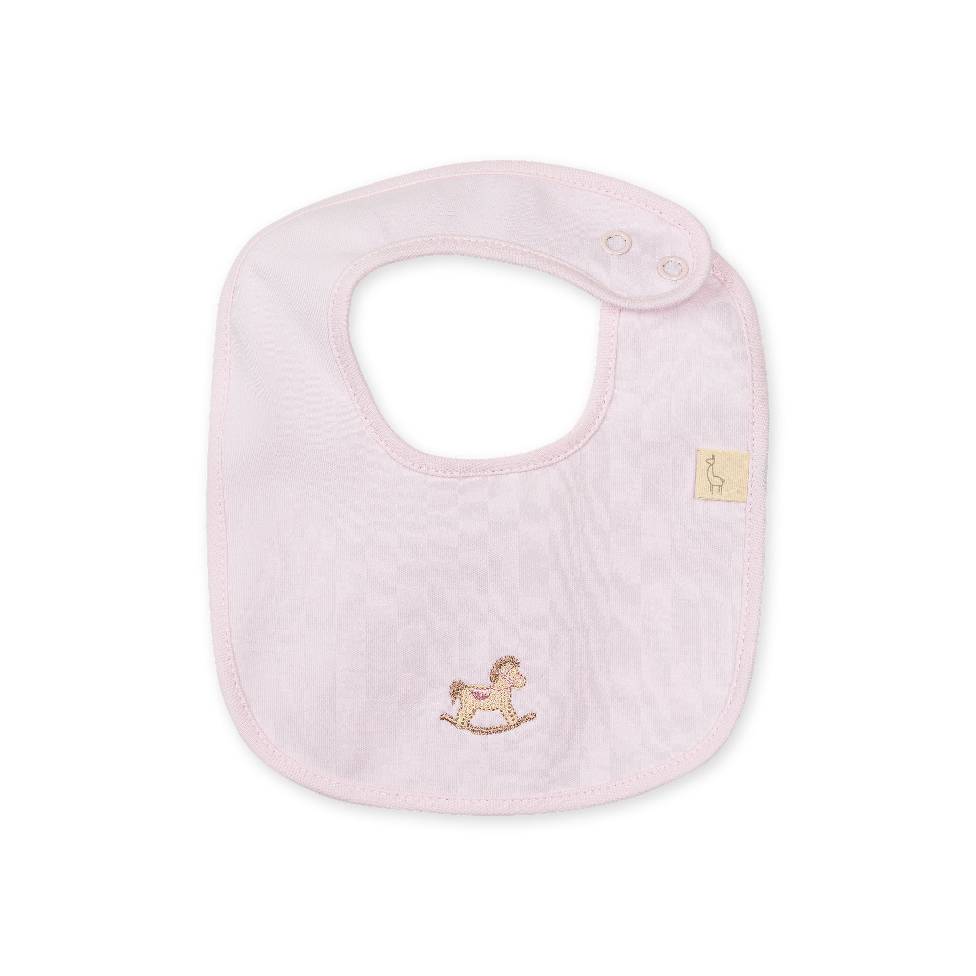 Rocking Horse Bib - Pink