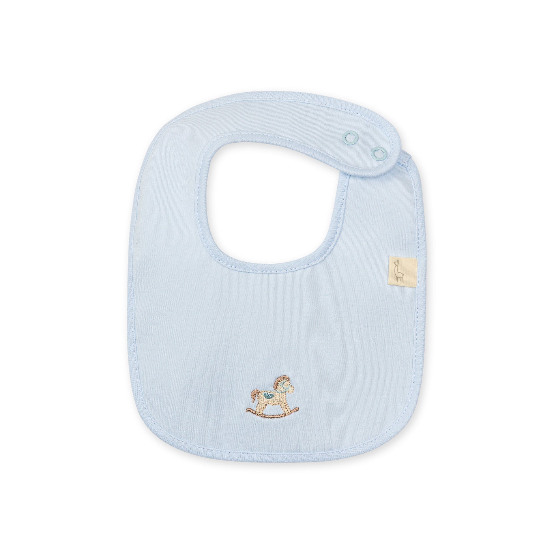 Rocking Horse Bib - Blue