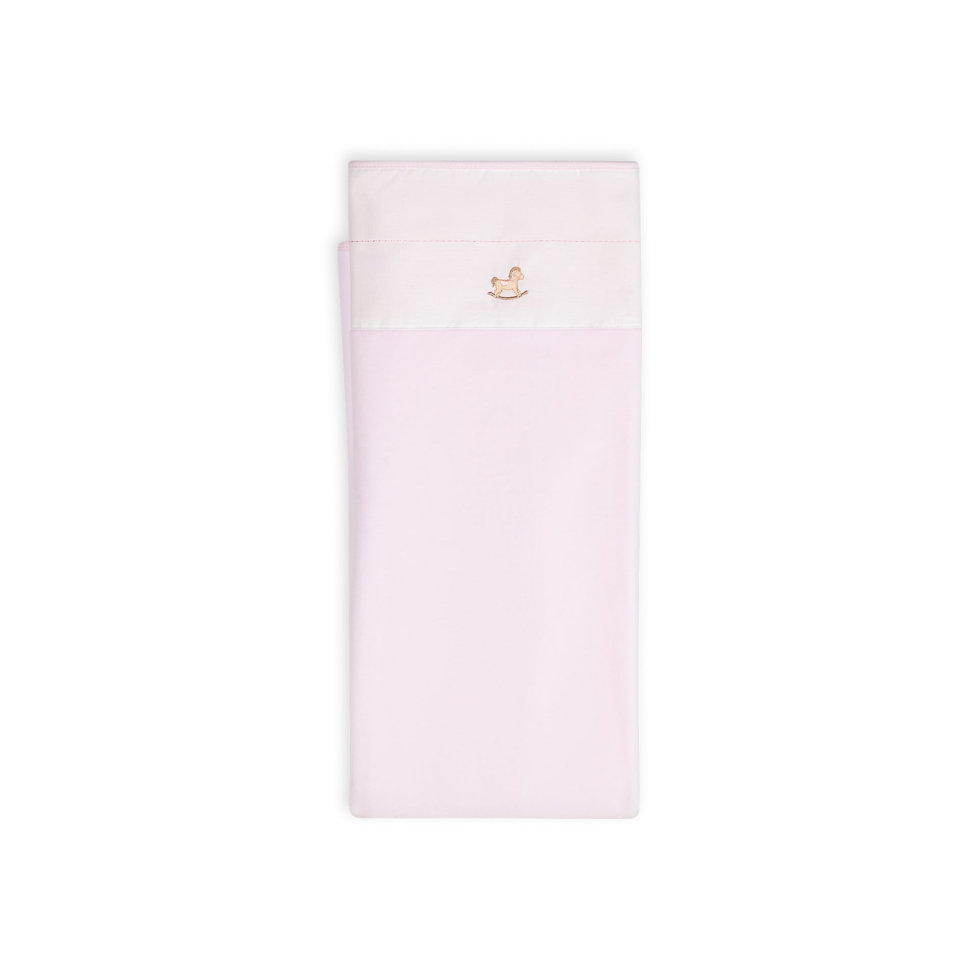 Rocking Horse Velour Blanket - Pink