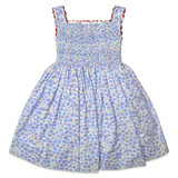 Izzie Dress - Red White & Bloom Floral