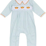 Lil' Pumpkin Classics Celery Smocked Playsuit