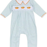 Lil' Pumpkin Classics Celery Smocked Playsuit