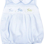 Hoppity Hop Smocked Bubble/Playsuit - Blue
