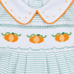 Lil' Pumpkin Classics Celery Smocked Playsuit