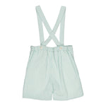 Silene Dungarees - Aqua Seersucker