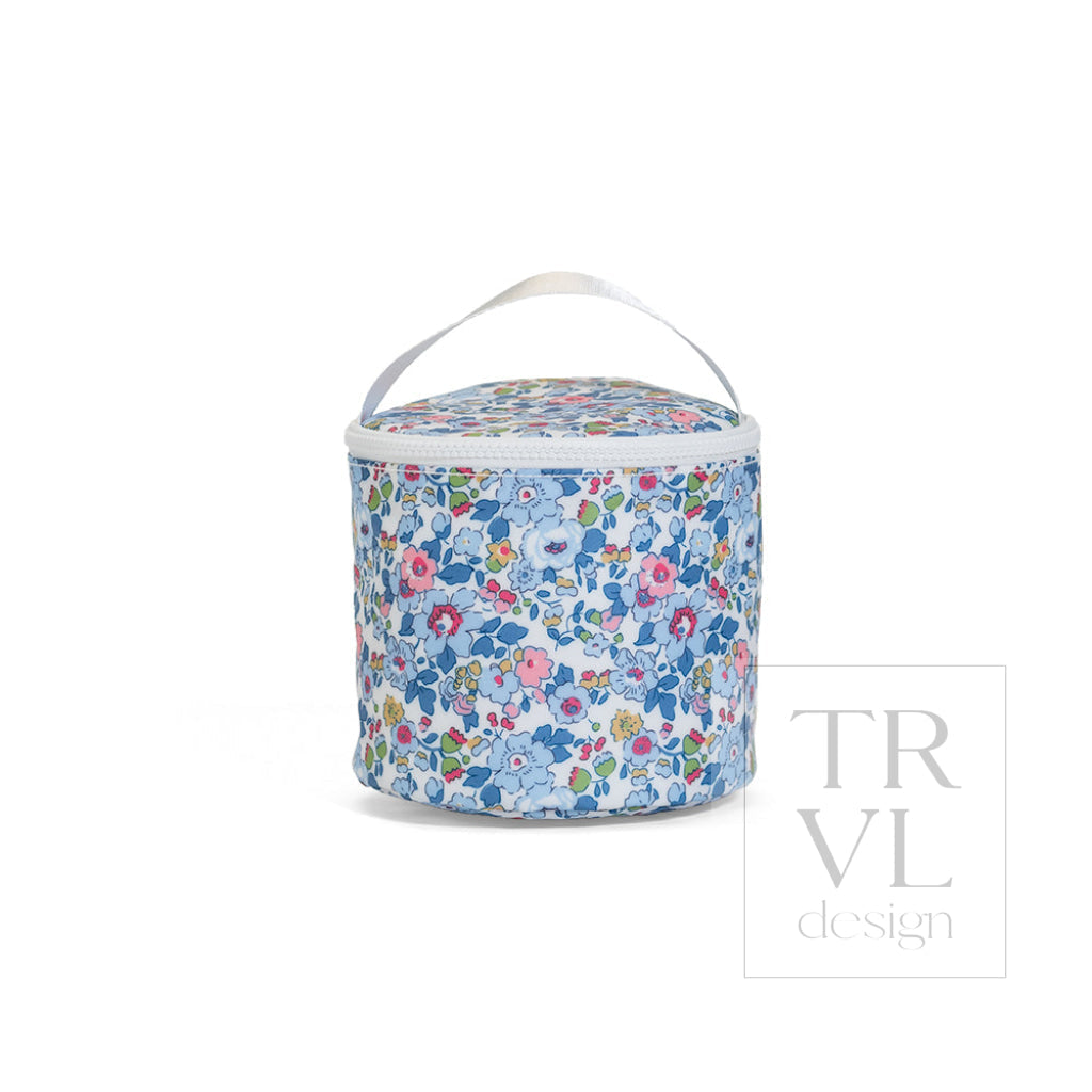TRVL reusable snack bag in Bridgehampton Floral, a floral print coated fabric