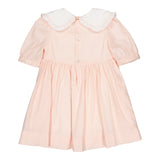 Swanille Embroidered Dress - Nude Pink Poplin