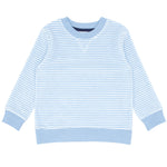 Unisex Powder Blue Stripe French Terry Sweatshirt