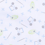 Tiny Tee Time Light Blue Short Pajamas