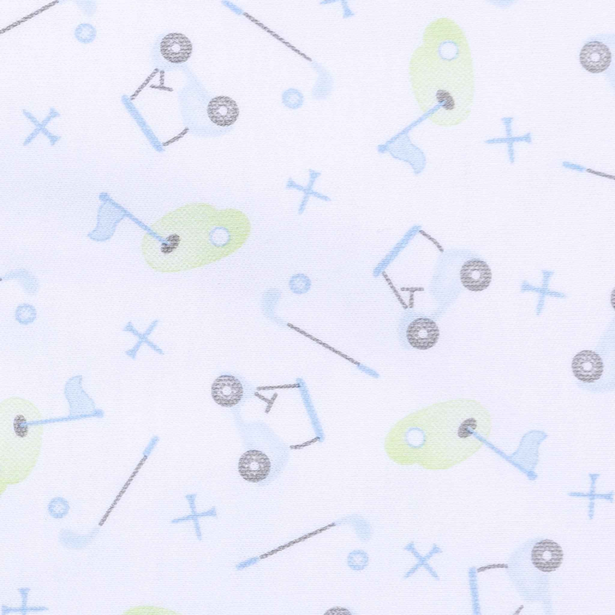 Tiny Tee Time Light Blue Short Pajamas