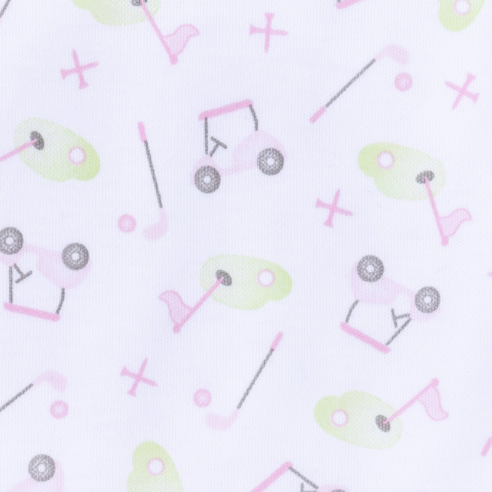 Tiny Tee Time Pink Short Pajamas