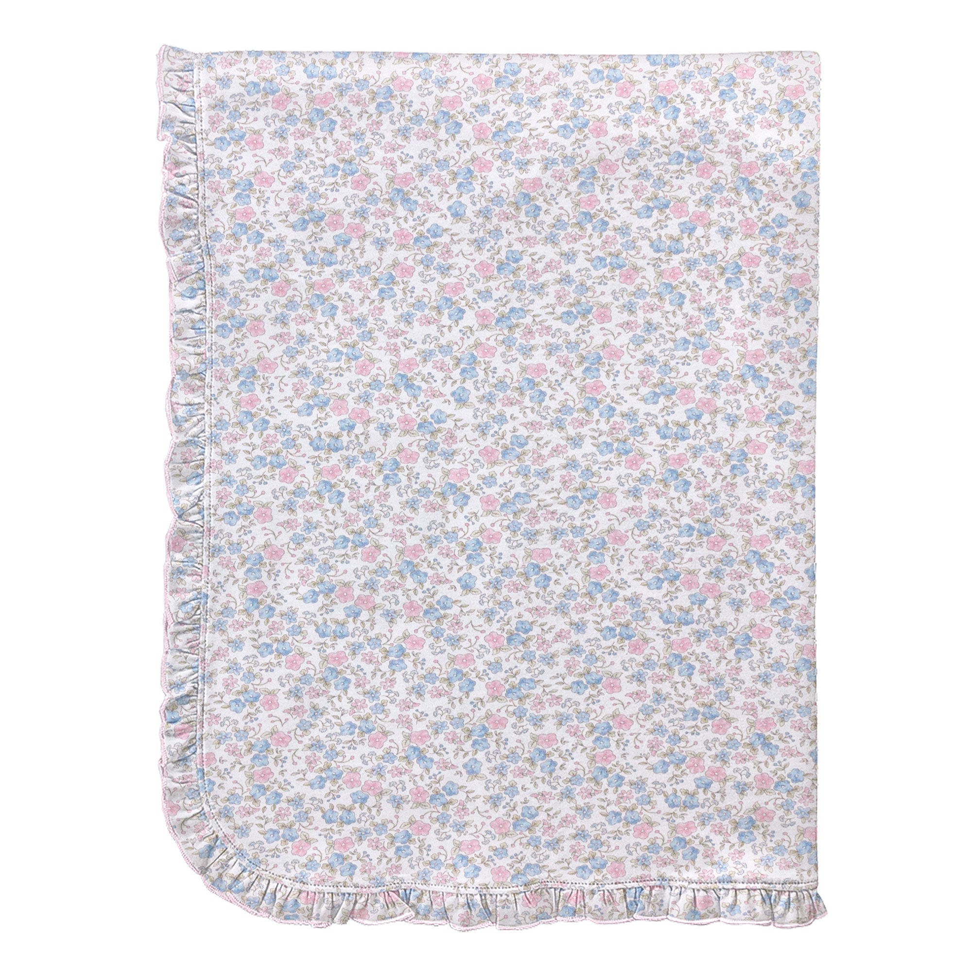 Tiny Soft Floral Receiving Blanket