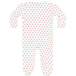 Nella Pima Little Apples zipper footie, alternate view
