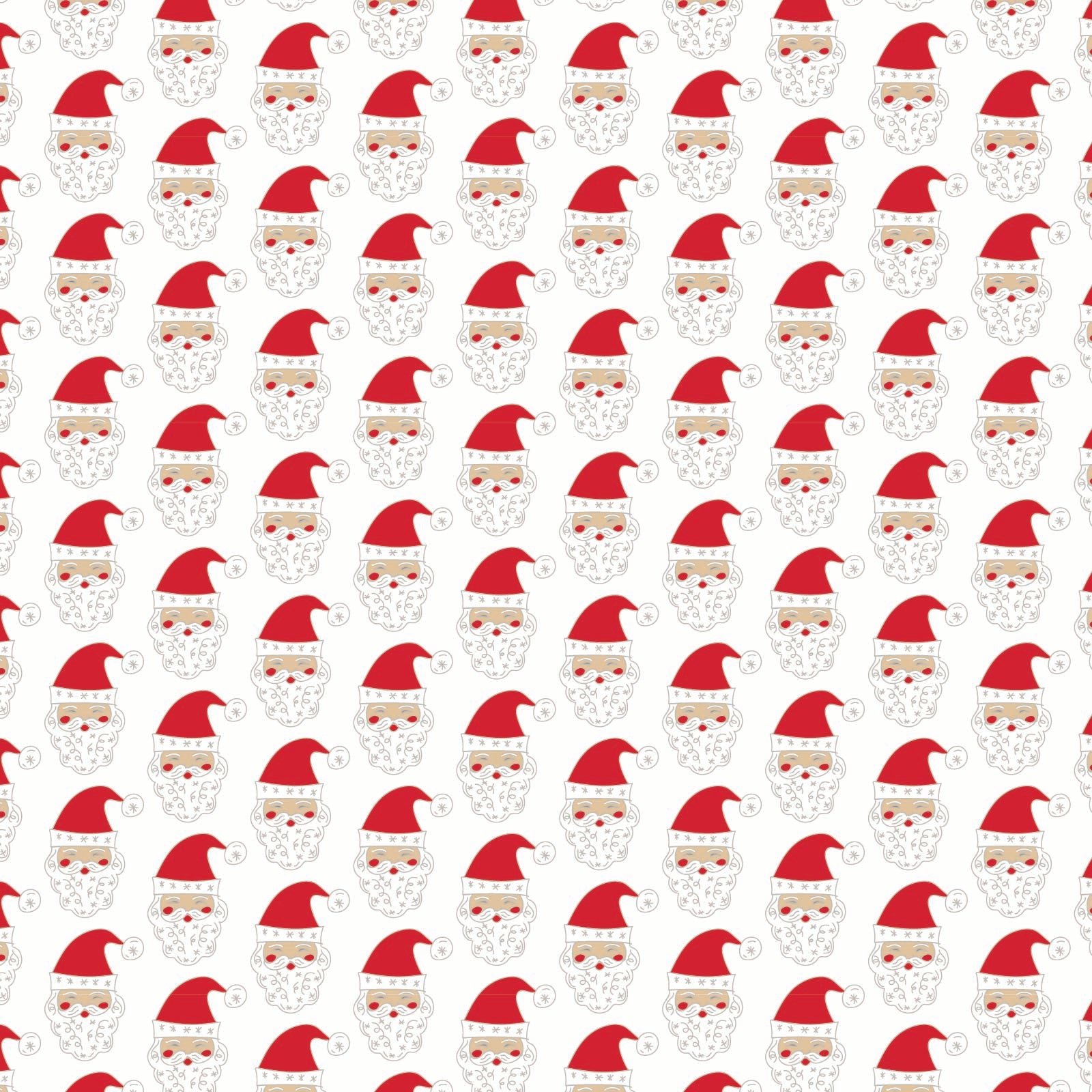 Whimsical Santa print close-up