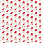 Whimsical Santa print close-up