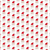 Whimsical Santa print close-up