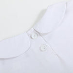 White Cotton Santa Collared Onsie