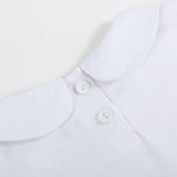 White Cotton Santa Collared Onsie