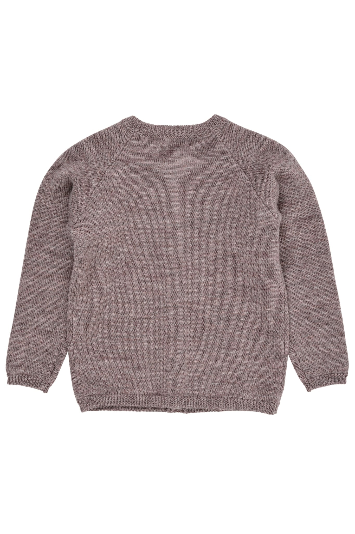 Copenhagen Colors Merino Knitted Cardigan in Natural Melange, alternate view